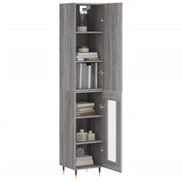 Thumbnail for Highboard Grau Sonoma 34,5x34x180 cm Holzwerkstoff