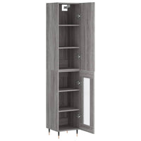 Thumbnail for Highboard Grau Sonoma 34,5x34x180 cm Holzwerkstoff