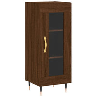 Thumbnail for Highboard Braun Eichen-Optik 34,5x34x180 cm Holzwerkstoff