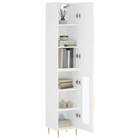Thumbnail for Highboard Weiß 34,5x34x180 cm Holzwerkstoff