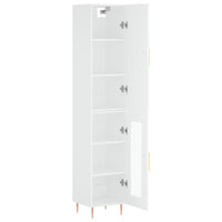 Thumbnail for Highboard Weiß 34,5x34x180 cm Holzwerkstoff