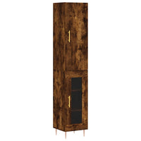 Thumbnail for Highboard Räuchereiche 34,5x34x180 cm Holzwerkstoff