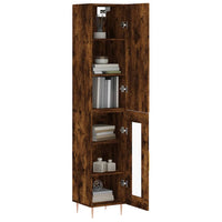 Thumbnail for Highboard Räuchereiche 34,5x34x180 cm Holzwerkstoff