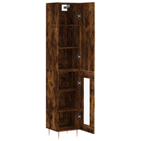 Thumbnail for Highboard Räuchereiche 34,5x34x180 cm Holzwerkstoff