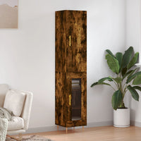 Thumbnail for Highboard Räuchereiche 34,5x34x180 cm Holzwerkstoff