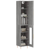 Thumbnail for Highboard Grau Sonoma 34,5x34x180 cm Holzwerkstoff