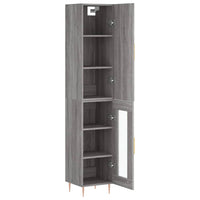 Thumbnail for Highboard Grau Sonoma 34,5x34x180 cm Holzwerkstoff