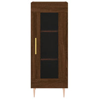 Thumbnail for Highboard Braun Eichen-Optik 34,5x34x180 cm Holzwerkstoff