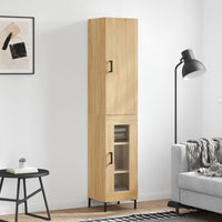 Thumbnail for Highboard Sonoma-Eiche 34,5x34x180 cm Holzwerkstoff