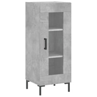 Thumbnail for Highboard Betongrau 34,5x34x180 cm Holzwerkstoff