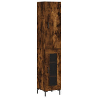 Thumbnail for Highboard Räuchereiche 34,5x34x180 cm Holzwerkstoff