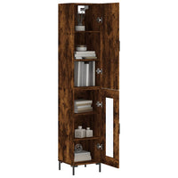 Thumbnail for Highboard Räuchereiche 34,5x34x180 cm Holzwerkstoff