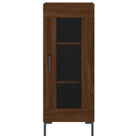 Thumbnail for Highboard Braun Eichen-Optik 34,5x34x180 cm Holzwerkstoff