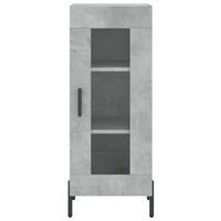 Thumbnail for Highboard Betongrau 34,5x34x180 cm Holzwerkstoff