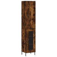 Thumbnail for Highboard Räuchereiche 34,5x34x180 cm Holzwerkstoff