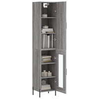 Thumbnail for Highboard Grau Sonoma 34,5x34x180 cm Holzwerkstoff
