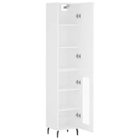 Thumbnail for Highboard Weiß 34,5x34x180 cm Holzwerkstoff
