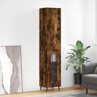 Thumbnail for Highboard Räuchereiche 34,5x34x180 cm Holzwerkstoff