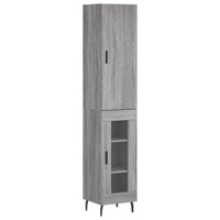 Thumbnail for Highboard Grau Sonoma 34,5x34x180 cm Holzwerkstoff