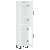 Thumbnail for Highboard Weiß 34,5x34x180 cm Holzwerkstoff