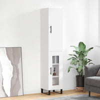 Thumbnail for Highboard Weiß 34,5x34x180 cm Holzwerkstoff