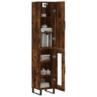 Thumbnail for Highboard Räuchereiche 34,5x34x180 cm Holzwerkstoff