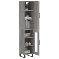Thumbnail for Highboard Grau Sonoma 34,5x34x180 cm Holzwerkstoff