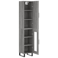 Thumbnail for Highboard Grau Sonoma 34,5x34x180 cm Holzwerkstoff
