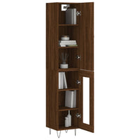 Thumbnail for Highboard Braun Eichen-Optik 34,5x34x180 cm Holzwerkstoff