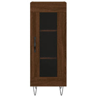 Thumbnail for Highboard Braun Eichen-Optik 34,5x34x180 cm Holzwerkstoff