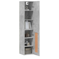 Thumbnail for Highboard Betongrau 34,5x34x180 cm Holzwerkstoff