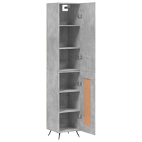 Thumbnail for Highboard Betongrau 34,5x34x180 cm Holzwerkstoff