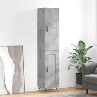 Thumbnail for Highboard Betongrau 34,5x34x180 cm Holzwerkstoff