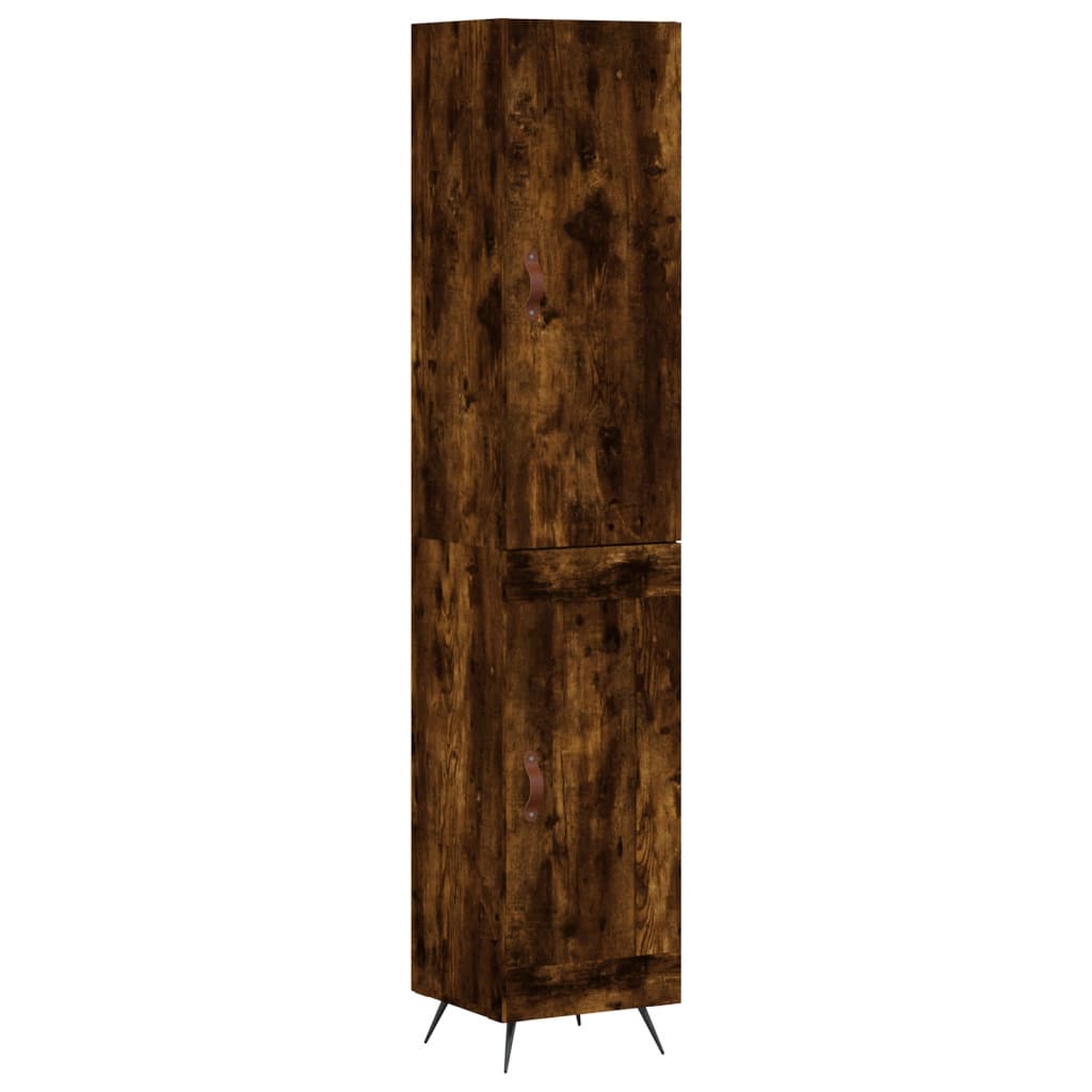 Highboard Räuchereiche 34,5x34x180 cm Holzwerkstoff