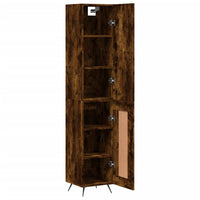 Thumbnail for Highboard Räuchereiche 34,5x34x180 cm Holzwerkstoff