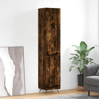 Thumbnail for Highboard Räuchereiche 34,5x34x180 cm Holzwerkstoff