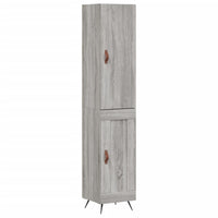 Thumbnail for Highboard Grau Sonoma 34,5x34x180 cm Holzwerkstoff