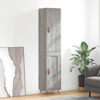 Thumbnail for Highboard Grau Sonoma 34,5x34x180 cm Holzwerkstoff