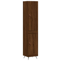Thumbnail for Highboard Braun Eichen-Optik 34,5x34x180 cm Holzwerkstoff