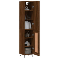Thumbnail for Highboard Braun Eichen-Optik 34,5x34x180 cm Holzwerkstoff