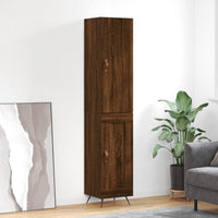 Thumbnail for Highboard Braun Eichen-Optik 34,5x34x180 cm Holzwerkstoff