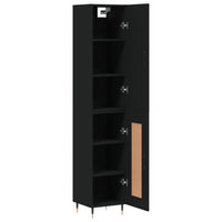 Thumbnail for Highboard Schwarz 34,5x34x180 cm Holzwerkstoff