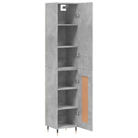 Thumbnail for Highboard Betongrau 34,5x34x180 cm Holzwerkstoff