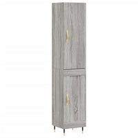 Thumbnail for Highboard Grau Sonoma 34,5x34x180 cm Holzwerkstoff