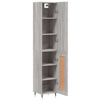 Thumbnail for Highboard Grau Sonoma 34,5x34x180 cm Holzwerkstoff
