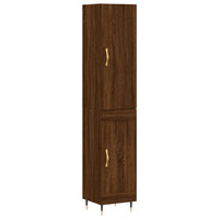 Thumbnail for Highboard Braun Eichen-Optik 34,5x34x180 cm Holzwerkstoff