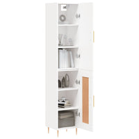 Thumbnail for Highboard Weiß 34,5x34x180 cm Holzwerkstoff