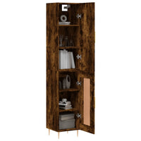 Thumbnail for Highboard Räuchereiche 34,5x34x180 cm Holzwerkstoff