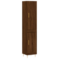 Thumbnail for Highboard Braun Eichen-Optik 34,5x34x180 cm Holzwerkstoff