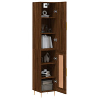 Thumbnail for Highboard Braun Eichen-Optik 34,5x34x180 cm Holzwerkstoff
